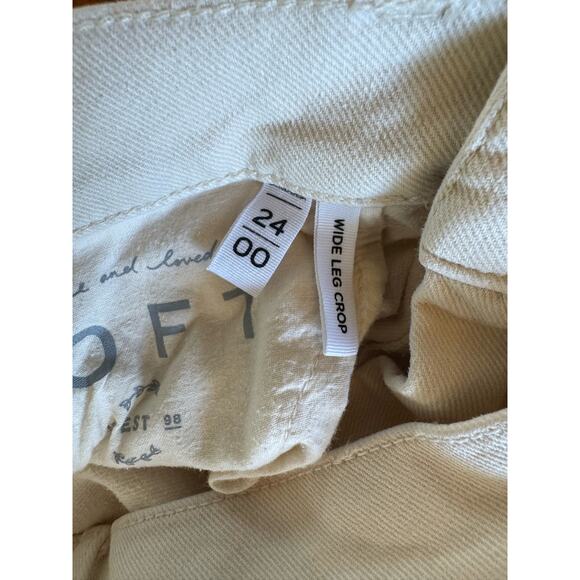 Ann Taylor Loft Wide Leg High Waisted Crops - Picture 4 of 9